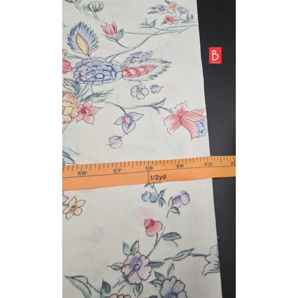 Pr Laura Ashley Pink Blue Floral Standard Pillowcases‎ One W/Manufacturer Flaw
